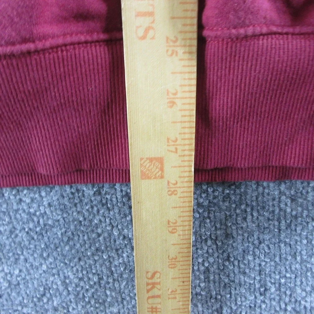 The North Face Hoodie Mens XL Red Fleece Pullover Kangaroo Pocket Sweatshirt